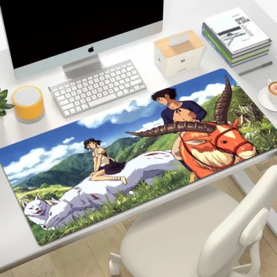 Fhnblj Studio Ghibli Princess Mononoke Keyboards Mat Rubber Gaming mousepad Desk Mat Free Shipping Large Mouse 13 - Princess Mononoke Store