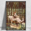 Japan Anime Princess Mononoke Canvas Painting Posters and Prints Wall Art Pictures for Living Room Cuadros 4 - Princess Mononoke Store