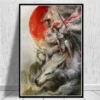 Japan Anime Princess Mononoke Canvas Painting Posters and Prints Wall Art Pictures for Living Room Cuadros 9 - Princess Mononoke Store