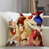 Musife Princess Mononoke Pillowcase Custom Square Pillow Cover Case Zipper Pillowcase 35 35 40 40 45 2 - Princess Mononoke Store