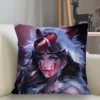 Musife Princess Mononoke Pillowcase Custom Square Pillow Cover Case Zipper Pillowcase 35 35 40 40 45 6 - Princess Mononoke Store