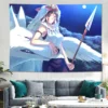 Princess Mononoke Anime Tapestry Wall Hanging Sandy Beach Throw Rug Blanket Camping Travel Mattress Sleeping Pad 4 - Princess Mononoke Store