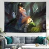 Princess Mononoke Anime Tapestry Wall Hanging Sandy Beach Throw Rug Blanket Camping Travel Mattress Sleeping Pad 9 - Princess Mononoke Store