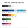 tank top color chart - Princess Mononoke Store