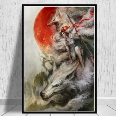 Princess Mononoke Painting Wall Art - Princess Mononoke Store