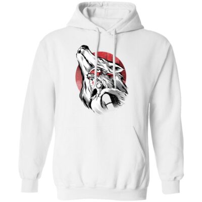 Princess Mononoke Red Moon Hoodie - Princess Mononoke Store