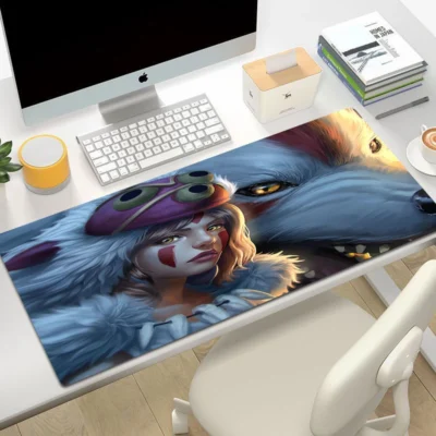 Princess Mononoke San 3D Art Mouse Pad - Princess Mononoke Store